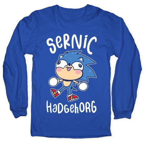 Derpy Sonic Sernic Hadgehorg Longsleeve Tee